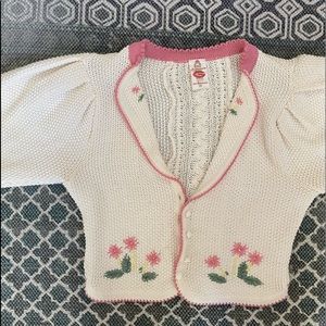 vintage crochet sweater 🌺